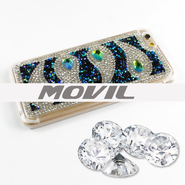 NP-2434 Bling TPU con diamante para el iPhone 6-8